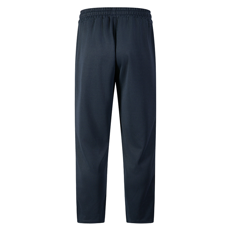 Men’s Waffle-Knit Drawstring Straight-Leg Pants