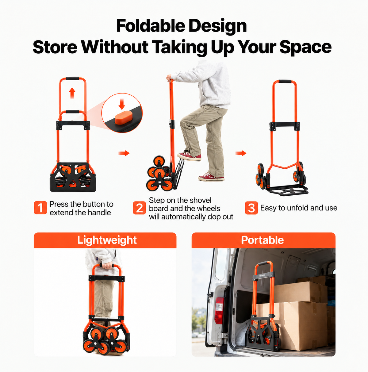 Modra™Foldable Stair Climbing Cart