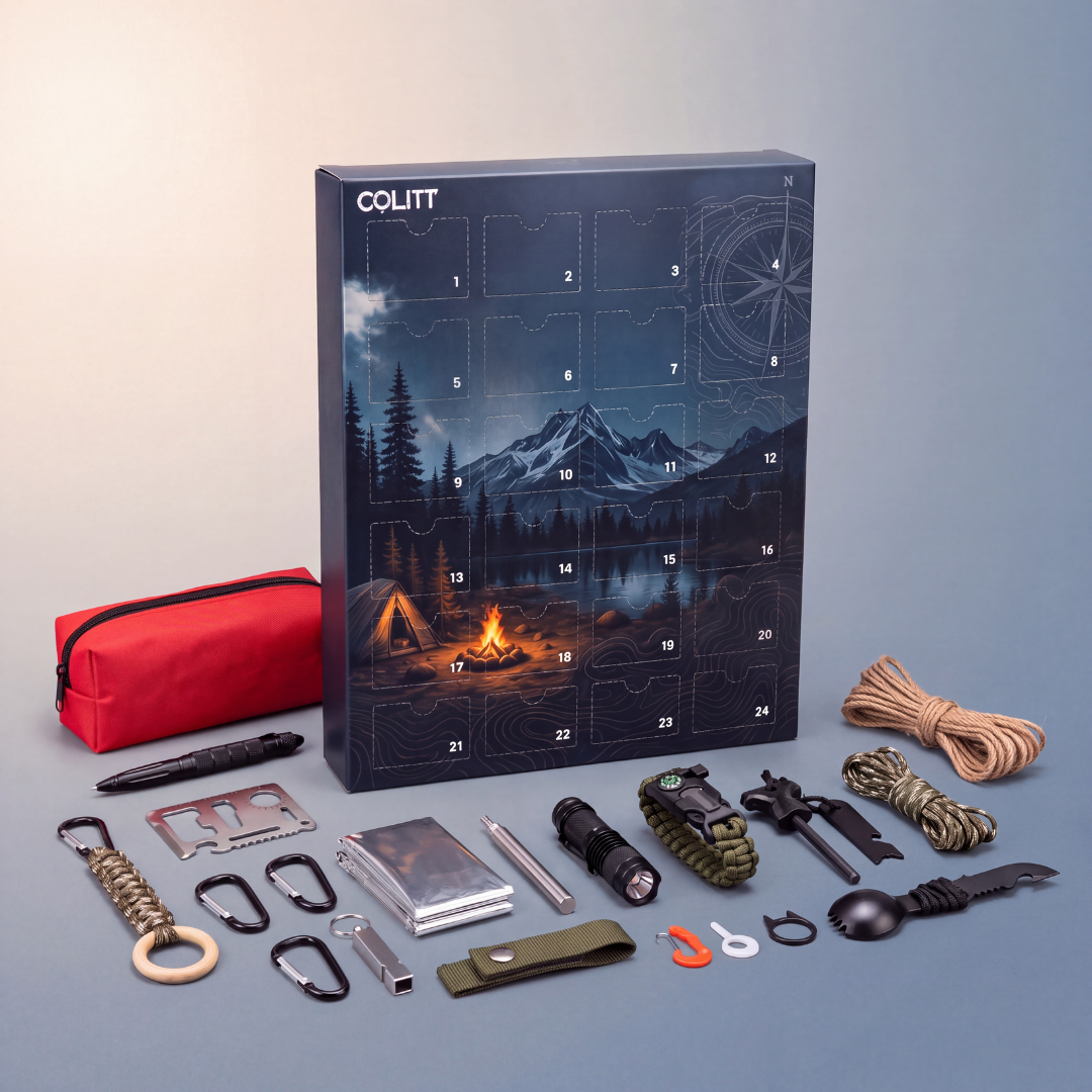 Outdoorsman Advent Calendar – 24 Fishing, Camping & Survival Tools